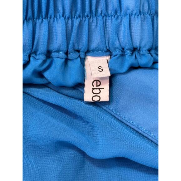 Ebossy womens small blue flowy maxi skirt - Picture 5 of 5